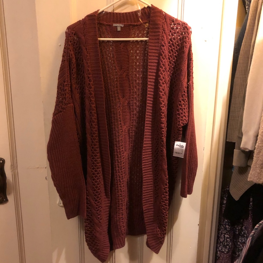 Knit Wine color sweater